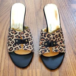 Leopard print heels